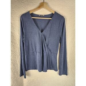 Skies Are Blue Womens Nursing Top 90s Striped Size Large